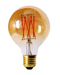 Elect LED Filament, Globe Gold 80mm