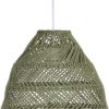 Maja Taklampa, L Green Wicker53cm