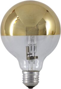 Halogen Mirror Globe, Gold 18W(25W) 125mm