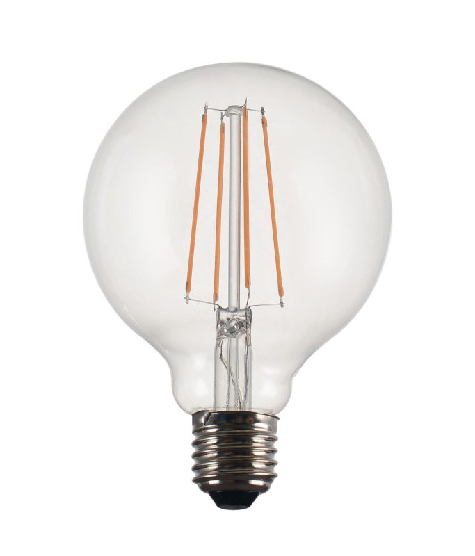 Vintage LED Filament, Globe Clear 125mm