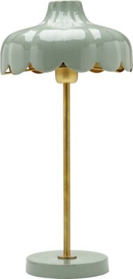 Wells bordslampa, Green/Gold 50cm