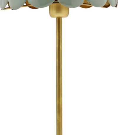 Wells bordslampa, Green/Gold 50cm