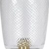 Juliette bordslampa, Clear/Brass 29cm